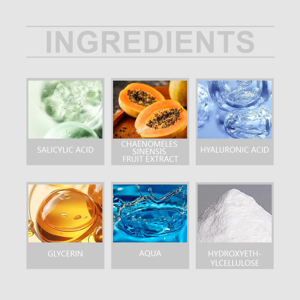 Отшелушивающий тоник с салициловой кислотой 100 мл Минимизатор пор Контроль над несовершенствами Жидкость Экстракт папайи Увлажняющее средство для лица для кожи, склонной к акне