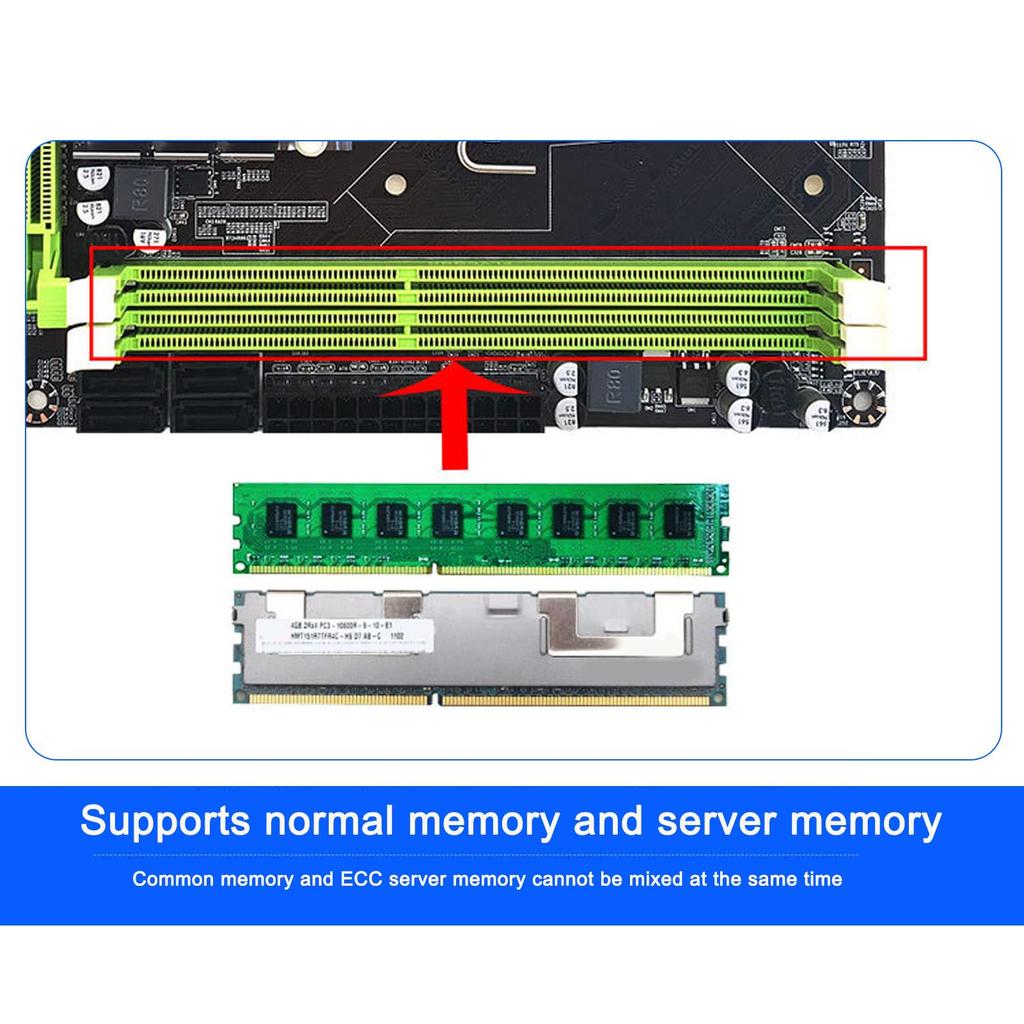 Материнская плата X58 для процессора LGA 1366, 2 x DDR3, поддержка DDR3 1866, 1 PCIE 4, 1 PCIE, материнская плата для настольного компьютера, слот DIMM, МГц, X16, USB2.0, SATA2.0,