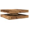 Vidaxl Stolik Kawowy Obrotowy 360 Stopni Stare Drewno 90X90X34,5 Cm