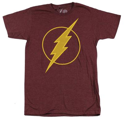 Flash Adult New T-Shirt - Classic Zigzag Logo