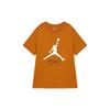 Jumpman Flight Comfortable Soft Knit Short Sleeve T-Shirt Men Tops Bronze White AO0665228