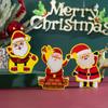 Christmas Decorations Shake A Cartoon Old Man Party Table with A Children's Gift
