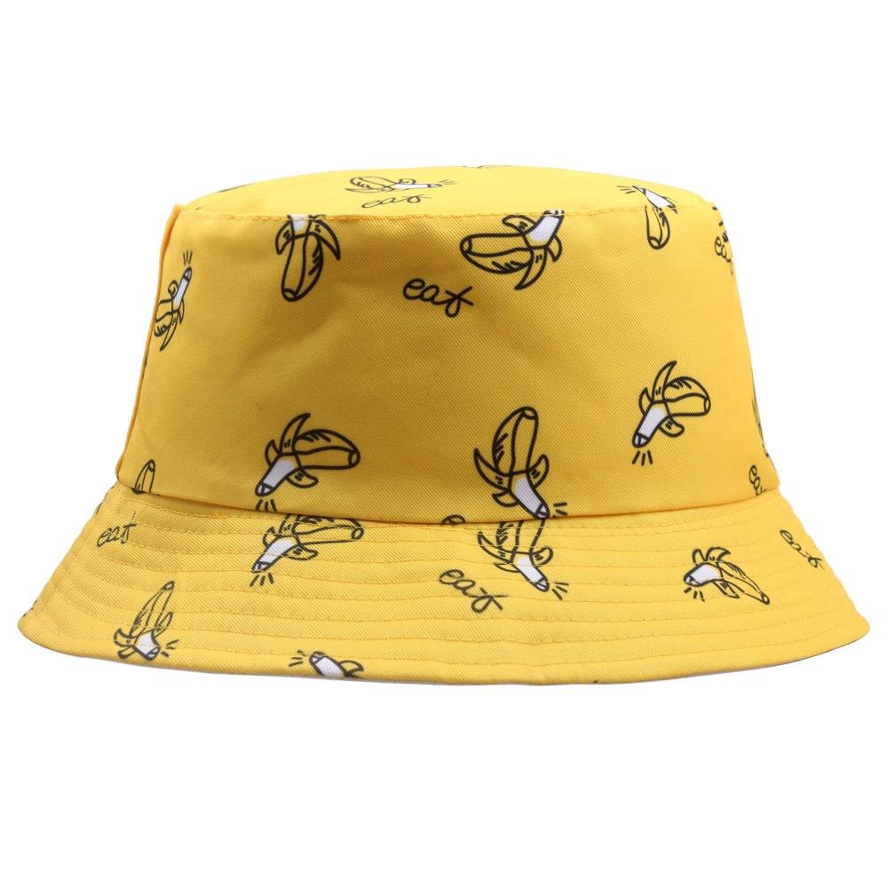 Summer Fruits Print Bucket Hats For Women Unisex Panama Hat Boy Girls Sunscreen Sun Visor Hat Outdoor Sport Hip Hop Fisherman's Cap