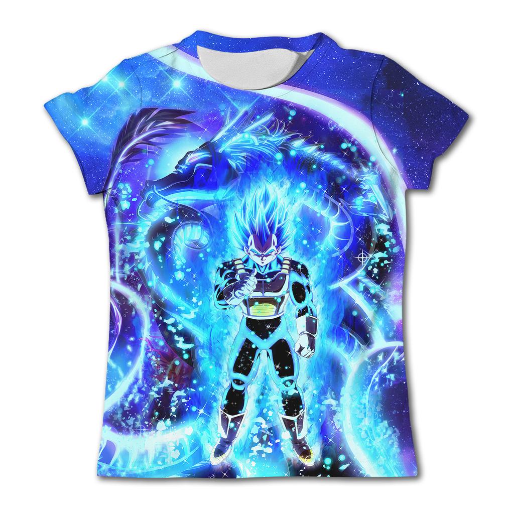 Футболка Dragon Ball Аниме Футболки Детские Футболки Мультяшные Футболки с Goku Мужская Одежда Детские Топы Взрослый Летние Мягкие Короткий Рукав