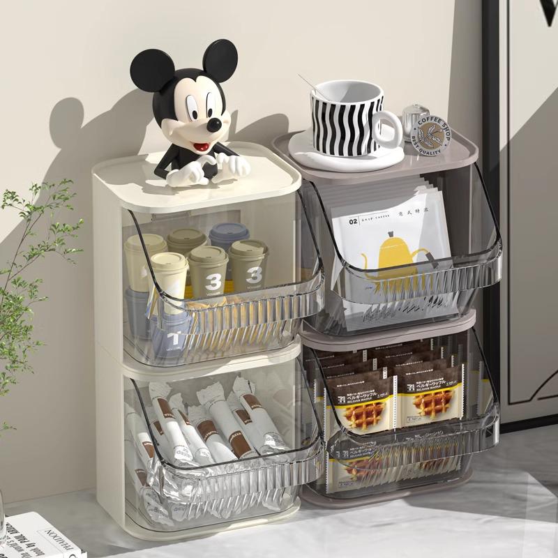 Wall-Mounted Tea and Coffee Organizer for Office or Pantry