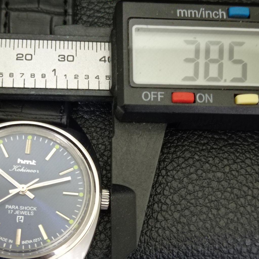 ВИНТАЖНЫЕ ЧАСЫ HMT KOHINOOR С РУЧНЫМ ЗАВОДОМ, ИНДИЙСКИЕ МУЖСКИЕ ЧАСЫ С ЦИФЕРБЛАТОМ СИНЕГО ЦВЕТА a441002-4 HT-a441002