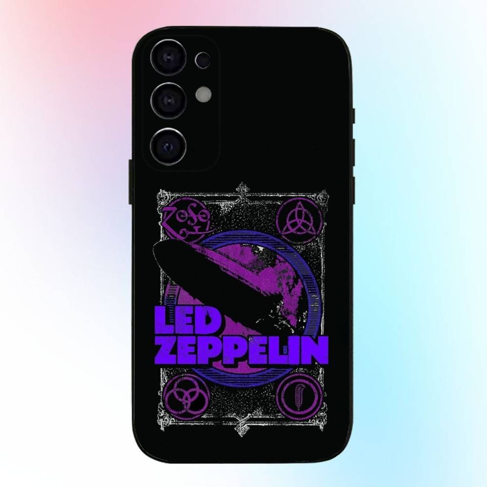 Чехол для телефона Rock L-Led Z-Zeppelin Band для Samsung S25,S24,S21,S22,S23,S30,Ultra,S20,Plus,Fe,Lite,Note,10,9,5G Черный