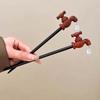 Vintage Wooden Creative Faucet Plug Shape Hairpin Chopstick Hair Stick Hair Ornament Headdress Hair Accessories Hairpins
