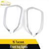Tucson 15 Front Fog Light LED Strip & Electroplated Cover Trim
