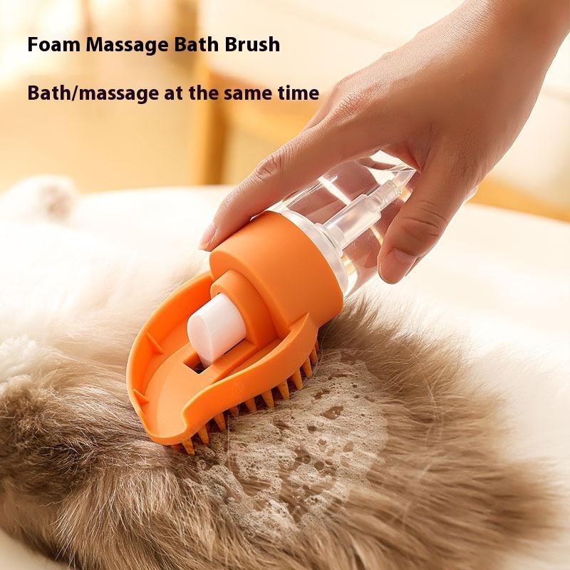 Многофункциональная силиконовая щетка для купания домашних животных, легко моется, для кошек и собак, щетка для купания, массажная щетка, товары для животных