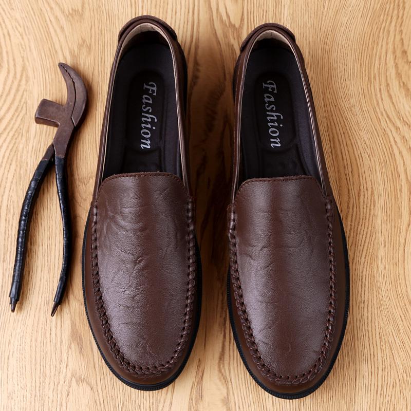 Italian Leather Mens Shoes Casual Luxury Summer New Men Loafers Driving Moccasins Male Comfortable Light Slip On Boat Shoes Man