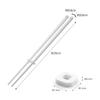 Yamazaki Tower Silicone Chopsticks, White, Approx. W0.8 x D0.8 x H30cm, with Chopstick Keeper, Heat-Resistant, Product Number 4274