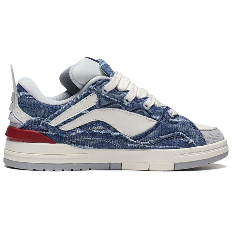 Li Ning Weiw Pro Golden Lightweight Non-Slip Low-Top Skate Shoes Men Skate Shoes Blue White AECS073-10