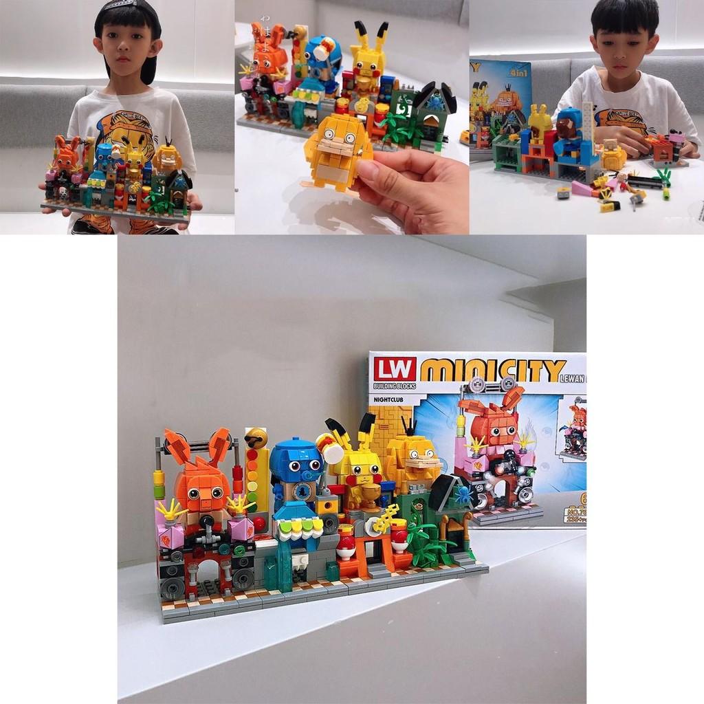 Очаровательные строительные блоки Пикачу для детей Идеальный рождественский подарок и предмет коллекционирования