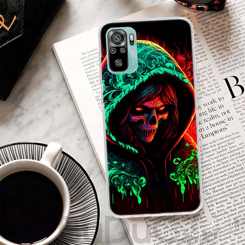 Хэллоуин Лунная Ведьма Ужас Чехол Для Xiaomi Redmi Note 10 9S 9 8T 8 Pro 7 5 Mi 9T 10T 11T 12T 11 12 Lite 12X A3 A2 A1 Печать Петух