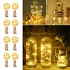 LED Bottle Light String Lights, 2m, 20 LEDs, Warm White, Waterproof Copper Wire, Cork Lights, Wine Bottle Lights, Empty Bottle Lights, Halloween
