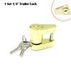 Trailer Lock 1/4 Coupler Tongue Hitch Set Theft Security Trailer