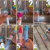 3Pcs Creative Round Applicators DIY Straight Liquid  Dauber Sponge  Drawing Beginners