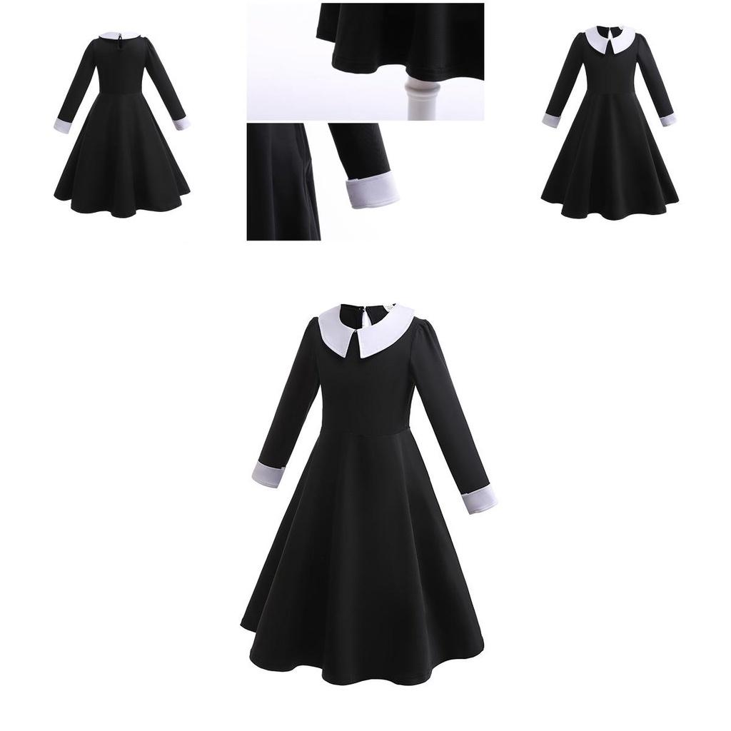 Princess Style Children's Dress Long Sleeve A-line Skirt