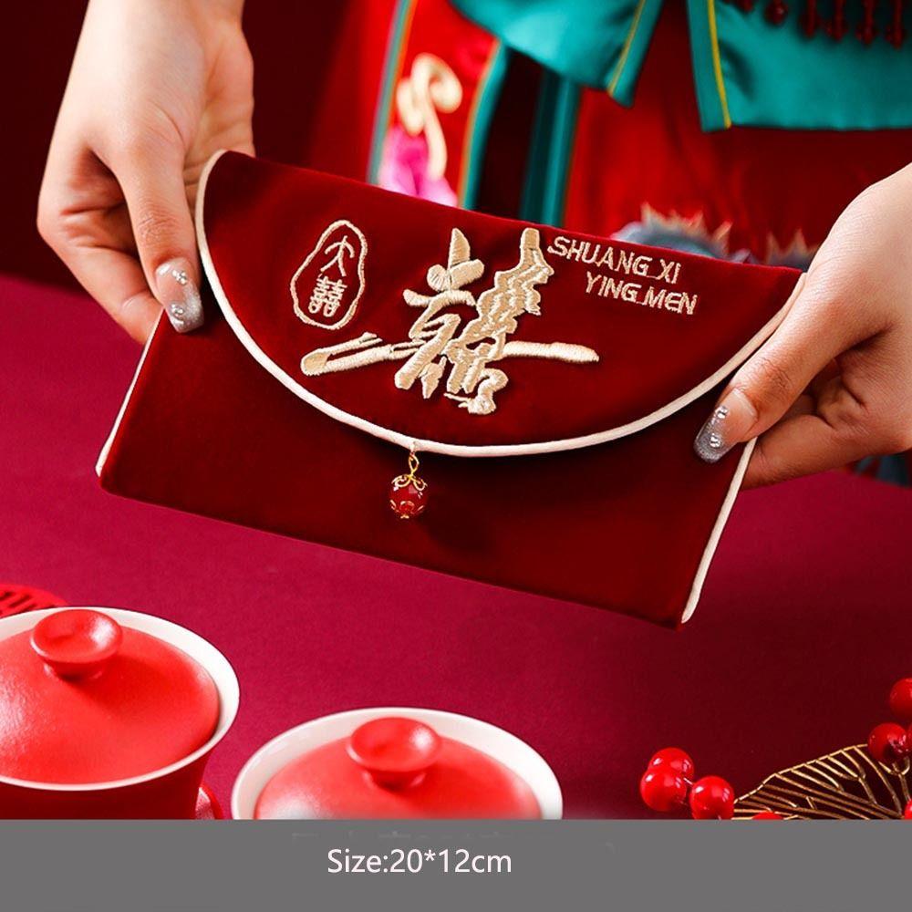 Best Wishes Wedding Red Envelope Multiple Patterns Red Money Packet HongBao  Spring Festival