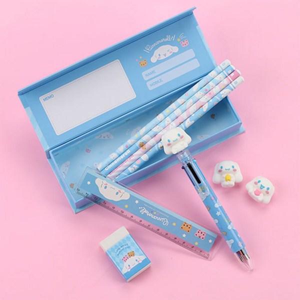 Sanrio Popular Stationery Set Cinnamon Roll, Blue, 1 Set