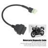 OBD2 16-контактный 4-контактный диагностический адаптер OBD-сканер кодов, соединительный кабель, поддержка линии K для мотоциклов