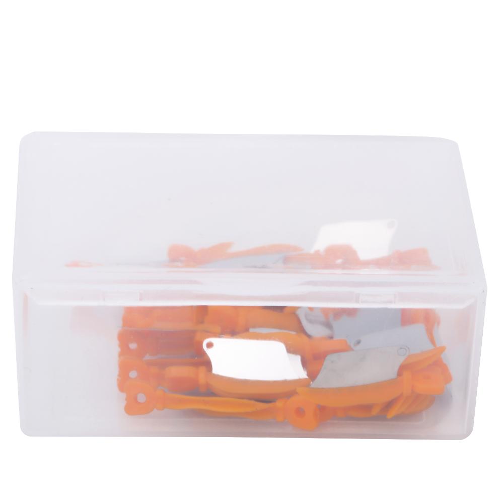 40Pcs Dental Teeth Interproximal Plastic Wedges Dental Accessories (Orange M)