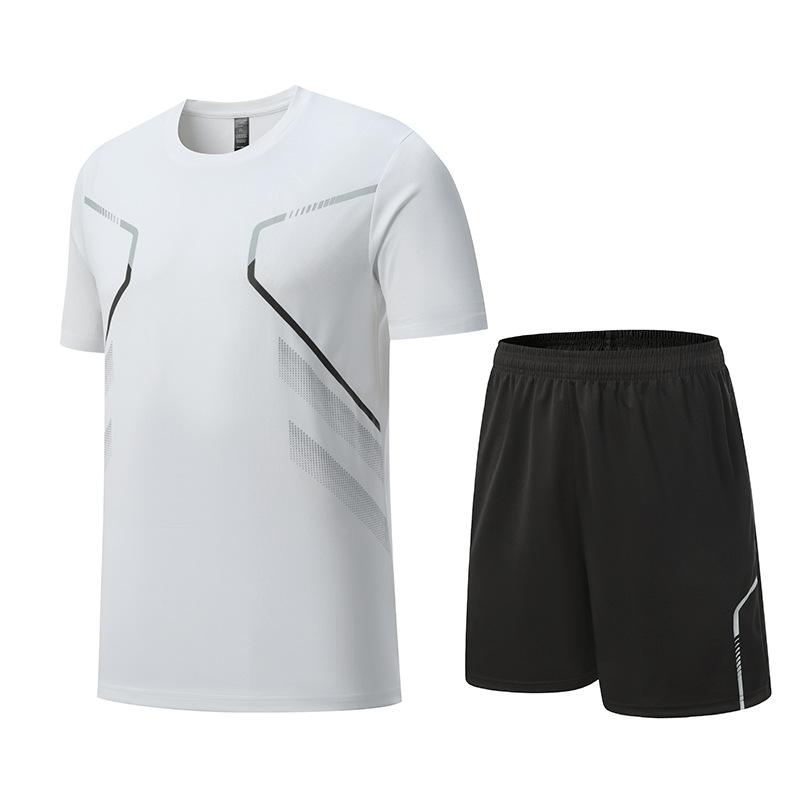 Cross-border quick-drying clothes sports suit men's short-sleeved T-shirt summer running sports training fitness Guangzhou sports clothing