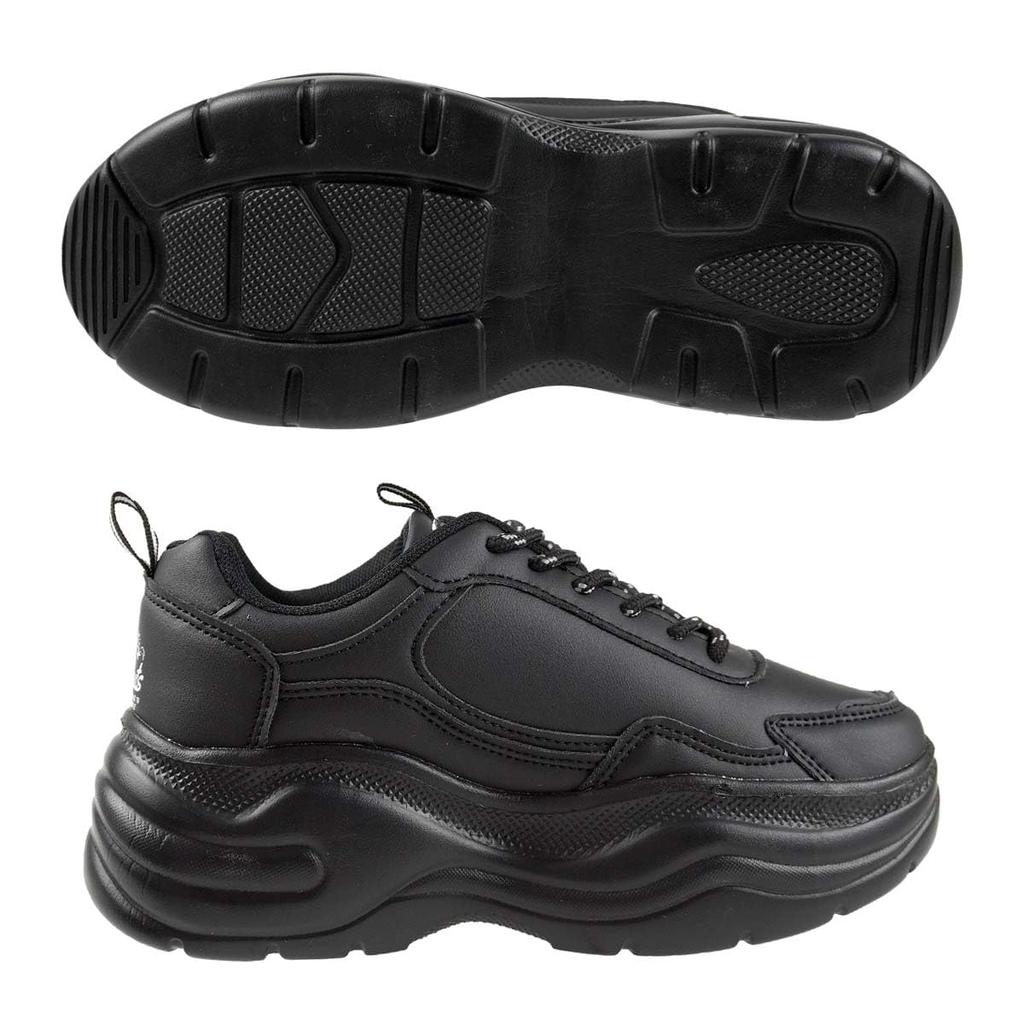 Кроссовки на толстой подошве Snoopy Стильные повседневные туфли Простые см [Peanuts] Шнуровка женские PN8271-01 23.0