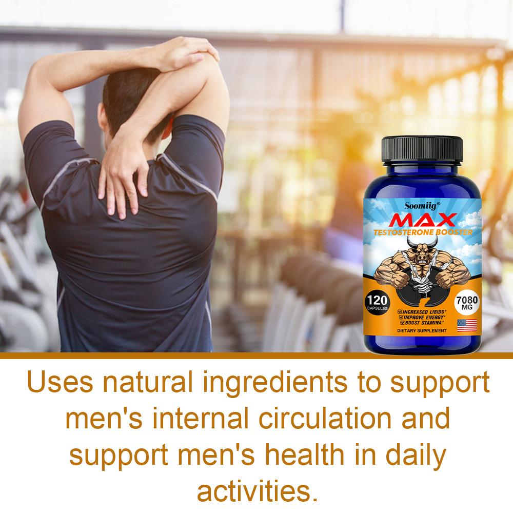 Saw Palmetto Dietary Supplement, Organic Herbal Capsules, Black Pepper Extract