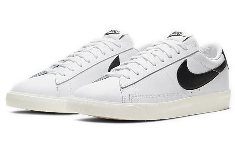 Nike Кроссовки Blazer Low Кожаные Бело-Черные CI6377-101