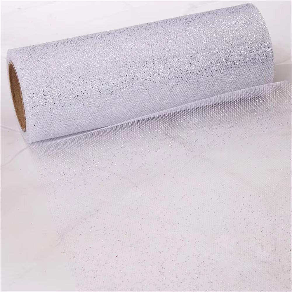Блестящая марля с пайетками Сетчатая ткань DIY Ткань-сетка с пайетками Новые рулоны тюля Детский душ
