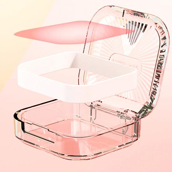 Коробка для зубных протезов, хорошая герметичность, большая емкость, портативный водонепроницаемый светильник, роскошный чехол для ванны для протезов, держатель для ежедневного использования