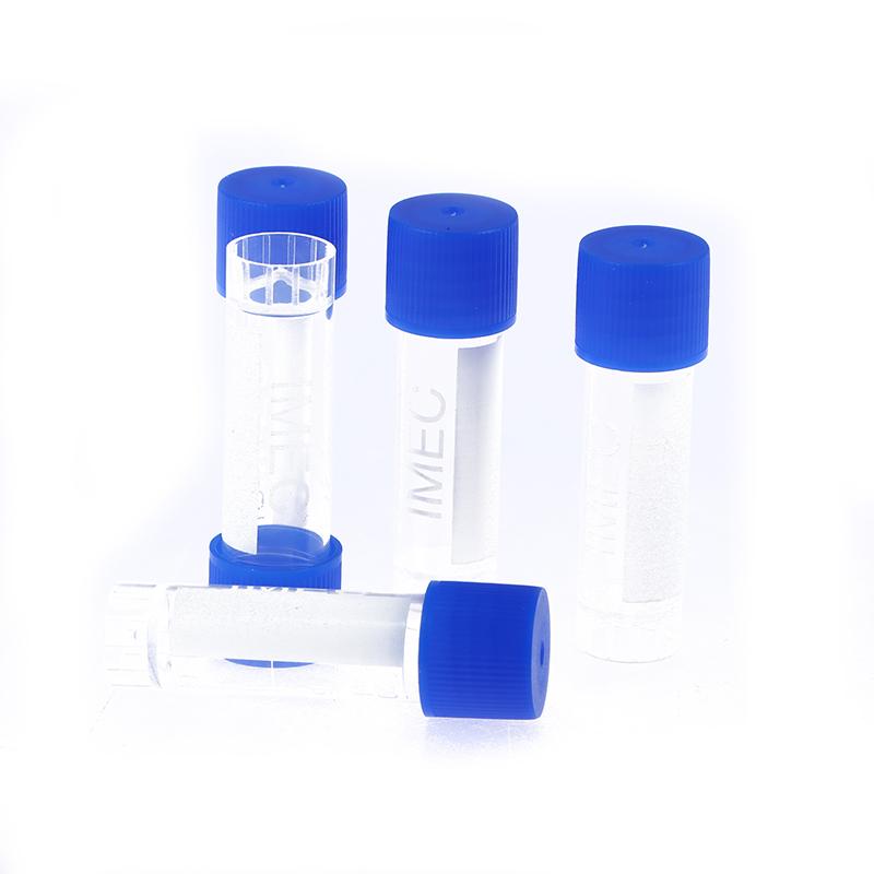 50Pcs 1.8Ml(2Ml) Plastic Graduated Cryovial Plastic Test Tube Freezing Tube Sample Cold Storage Tubes With Screw Cap