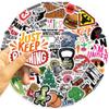 50 Мультяшных Мотивационных Фитнес Граффити Наклеек Украшение для Вечеринки Гитара Ноутбук Чемодан DIY Водонепроницаемые