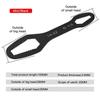 8-22mm 3-17mm Universal Torx Wrench Self-tightening Adjustable Glasses Wrench Board Double-head Torx Spanner Hand Tools for Home