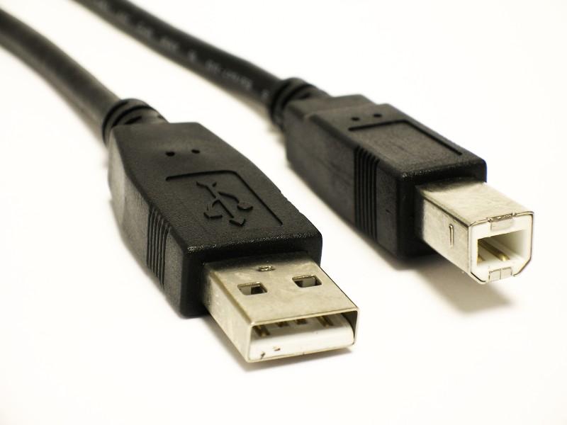 Lanberg AM-BM USB 2.0 Cable 1.8m Black