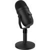 Faunow USB Condenser Microphone, Unidirectional, for PC, Mute Button, Noise Reduction, with Microphone Stand, LED Indicator Light, Volume Control, for