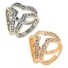 Scarf Button Three-Ring Design Rhinestones Inlaid Scarf Buckle Korean Style Scarves Shawls Scarf Fastener Jewelry Accessory