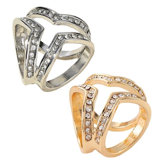Scarf Button Three-Ring Design Rhinestones Inlaid Scarf Buckle Korean Style Scarves Shawls Scarf Fastener Jewelry Accessory