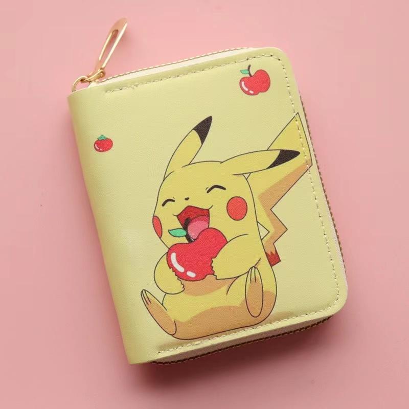 ПОСЛЕДНИЙ Кошелек Pokemon Японский Мультфильм Очаровательный Кошелек для Мелочи Вокруг Пикачу Кошельки Модный Кожаный Кошелек на Молнии Детский Подарок на День Рождения