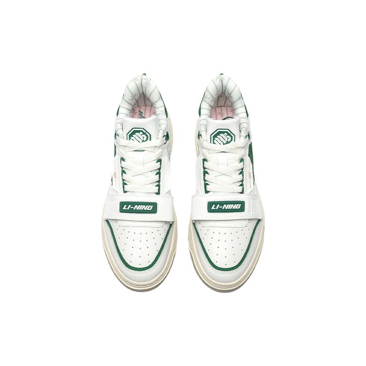Баскетбольные кроссовки Li Ning Rookie Low Top Retro женские кроссовки белые зеленые ABCS028-4
