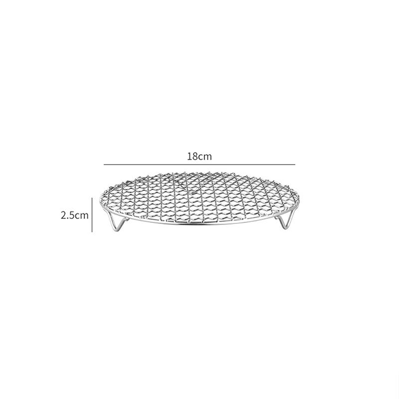 Круглая стойка для фритюрницы с ножками, штабелируемая решетка для гриля, нержавеющая сталь, антикоррозионная для домашней кухни, духовки, пароварки