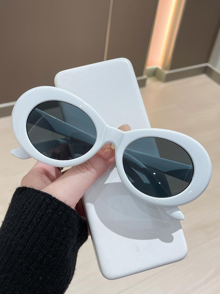 Stylish Women'S Small Frame Oval Sunglasses Latest Cool Multi Color Design Glasses Classic Style Designer Shades Uv400 Protection Eye Wear