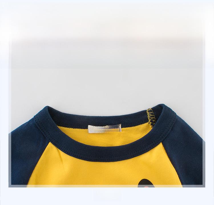 Осень 2024 года, новая футболка с длинными рукавами в корейском стиле для мальчиков