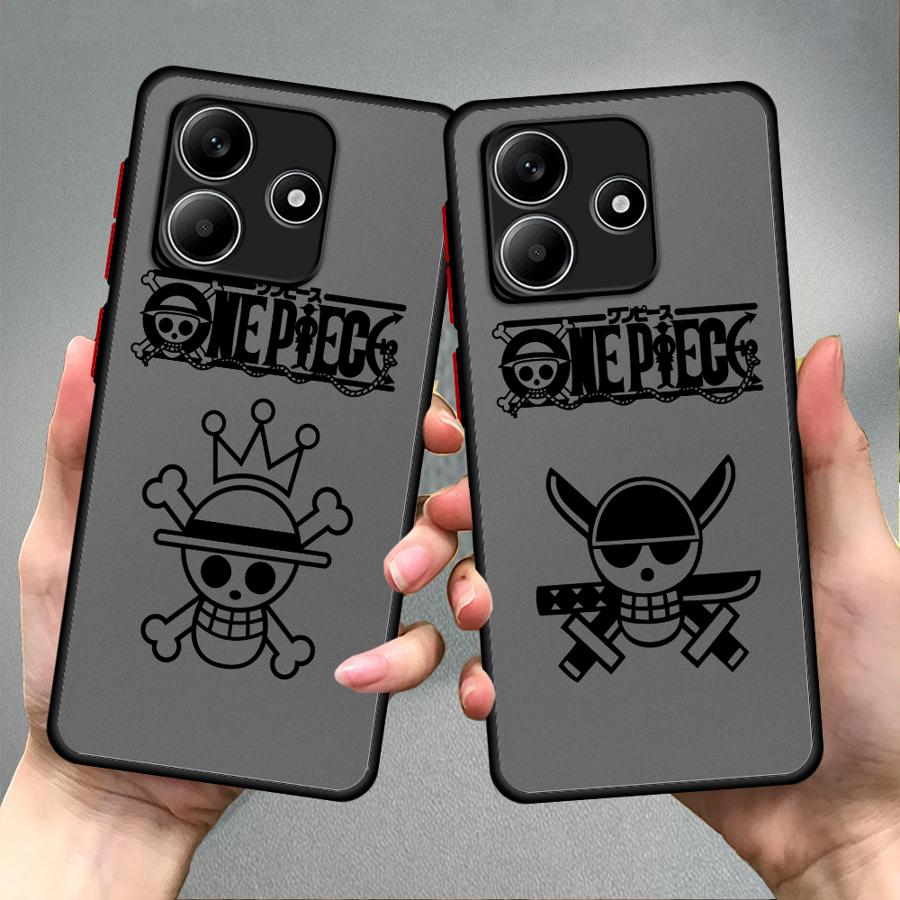 Аниме One Piece Логотип Чехол Задняя крышка телефона для Xiaomi Redmi Note 14 13C 10 9S 12 A4 11 14C 13 Pro Plus