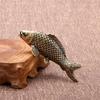 Solid Copper Koi Antique Wealth Gathering Copper Handicraft Tea Pet Simulation Brass Carp Ornament