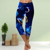 Pants Summer Short Leggings Cropped Skinny Trousers Plus Size Leggins Ladies Slim 3D Moon Butterfly Print Pants