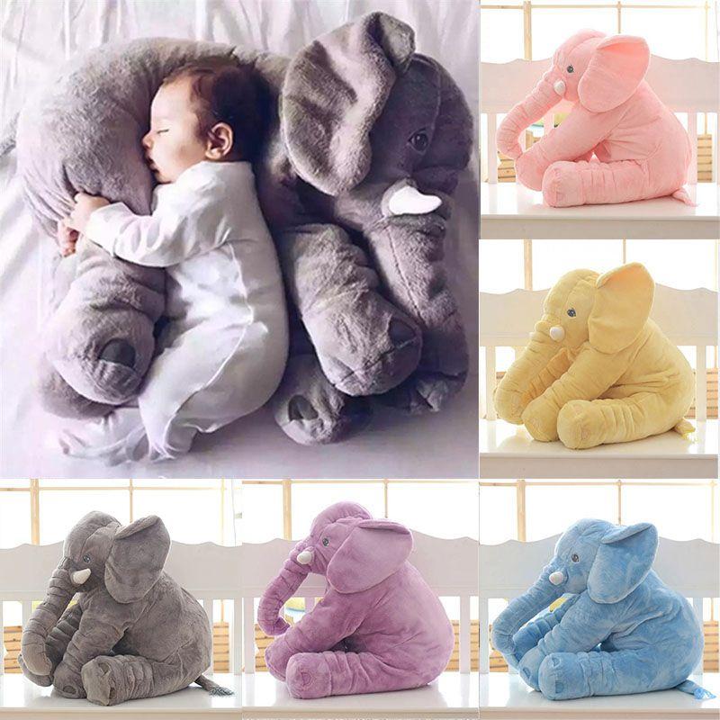 Adorable Baby Soft Plush Long Nose Elephant Sleep Pillow For Kids And Newborns