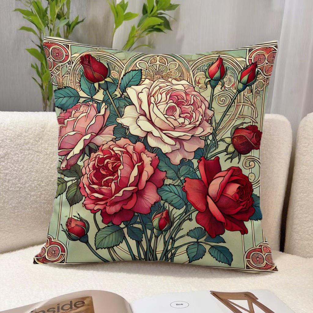 Наволочки с цветочным узором для диванаПодходят для дивана, автомобиля, спальни, декоративная наволочка на подушку